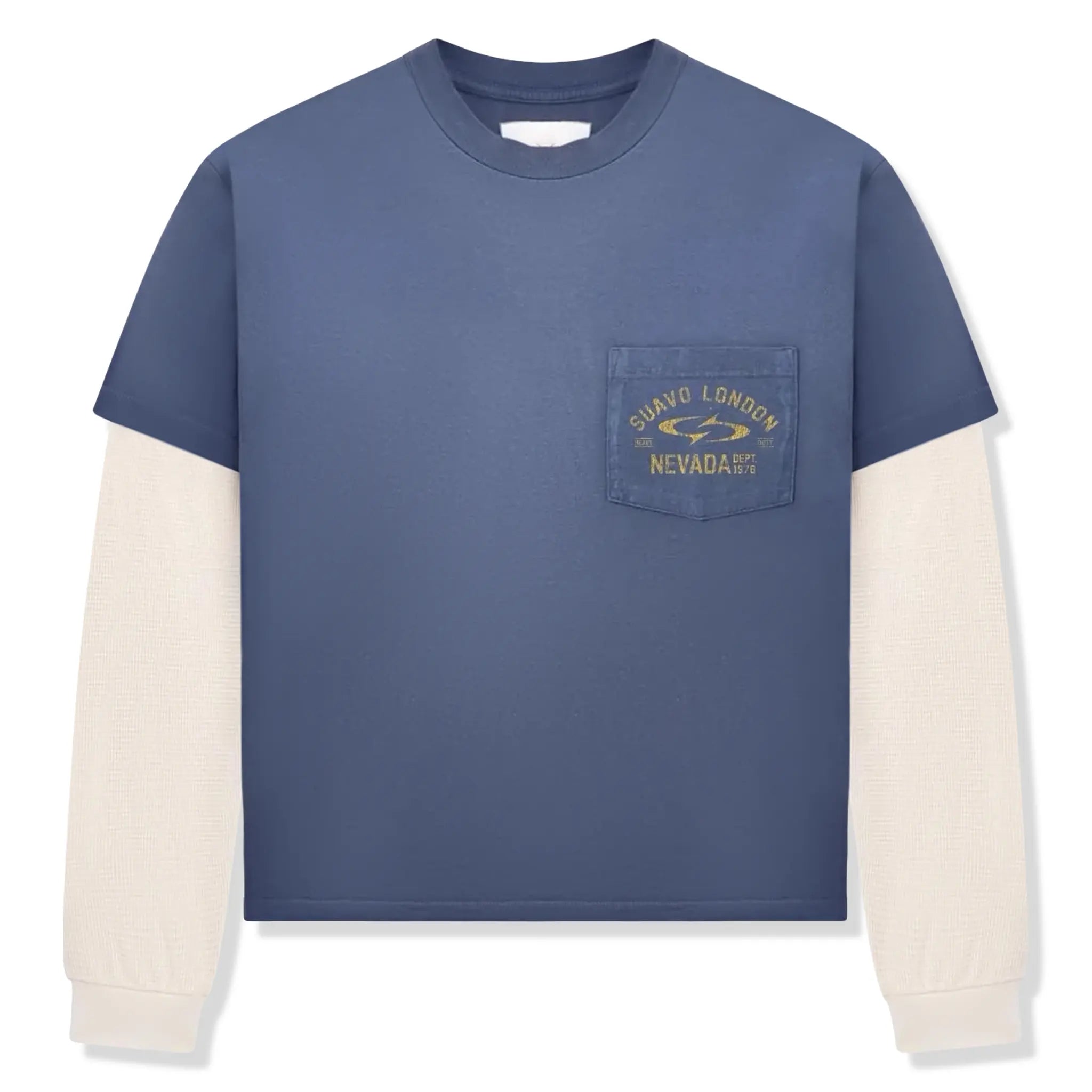 Suavo London Nevada Layered Navy T-Shirt